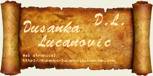 Dušanka Lučanović vizit kartica